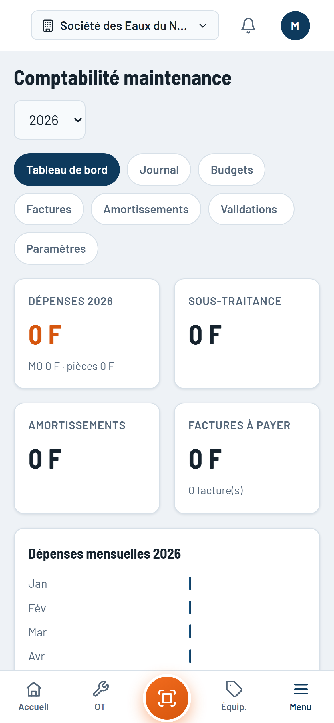 Comptabilité maintenance